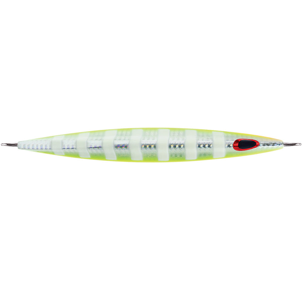 Williamson Kensaki 280 Jig 725 978oz UV Chartreuse Glow Zebra KSJ280UVCGZ
