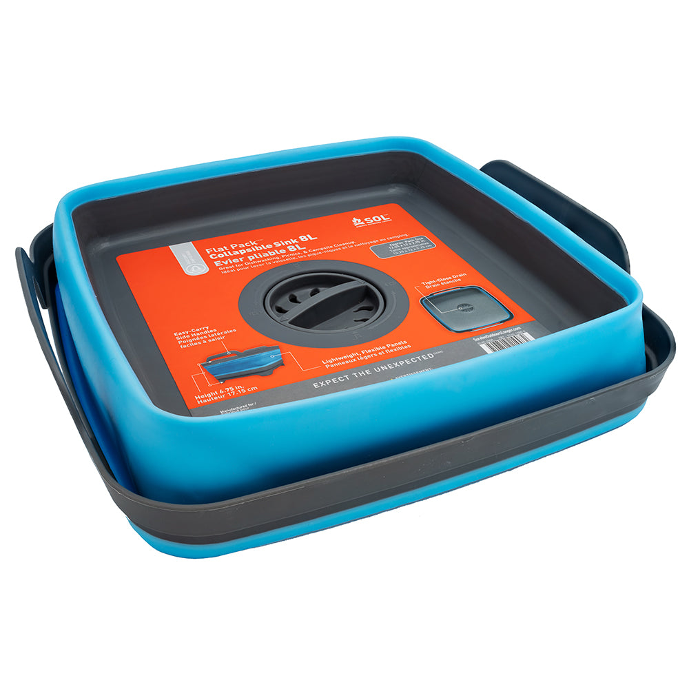 SOL Survive Outdoors Longer Flat Pack Sink 8L 01401008