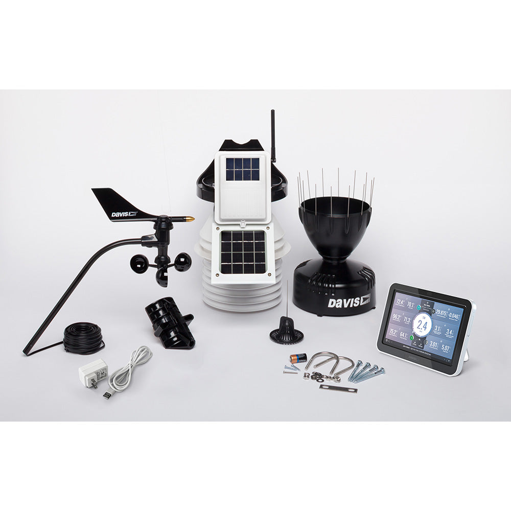 Davis Vantage Pro2 Wireless Weather Station wWeatherLink Console 24hr Fan Aspirated Radiation Shield 6253