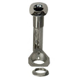 CE Smith 80 Series Screwless Flush Mount Rod Holder  15 Degree  Stainless Steel  Cast Bottom  Black Liner 53687C