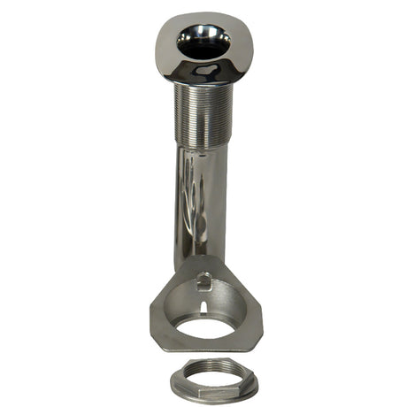 CE Smith 80 Series Screwless Flush Mount Rod Holder  15 Degree  Stainless Steel  Swivel Bottom  Black Liner 53687S