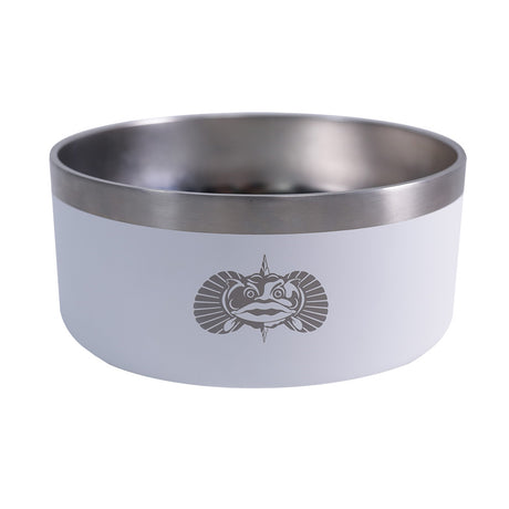 Toadfish NonTipping Dog Bowl  White 1052