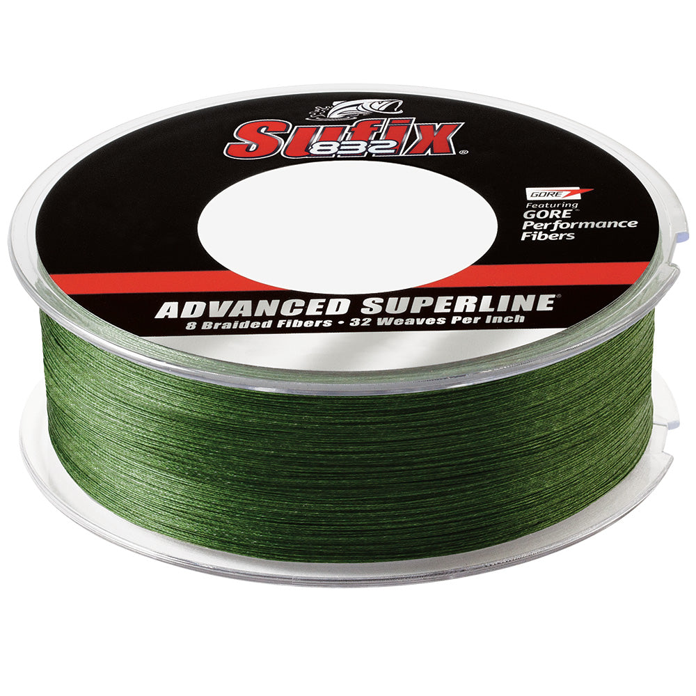 Sufix 832 Braid  50lb  LowVis Green  600 yds 660250G