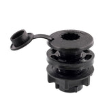 Scotty Compact Threaded Round Deck Mount 444BK