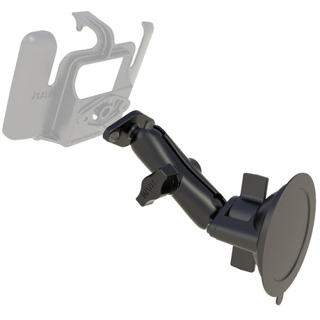RAM Mount Base Suction Mount Twist Lock  Requires RAM Cradle RAMB166U