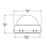 Ritchie XP99W Kayaker Compass  Surface Mount  White XP99W