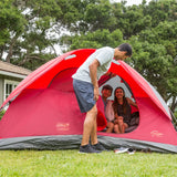 Coleman 6-Person Flatwoods II Lightweight Dome Camping Tent - Red [2207385]