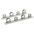 TACO 4Rod Hanger wPoly Rack  Polished Stainless Steel F1627521