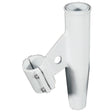 Lees ClampOn Rod Holder  White Aluminum  Vertical Mount  Fits 2375 OD Pipe RA5005WH