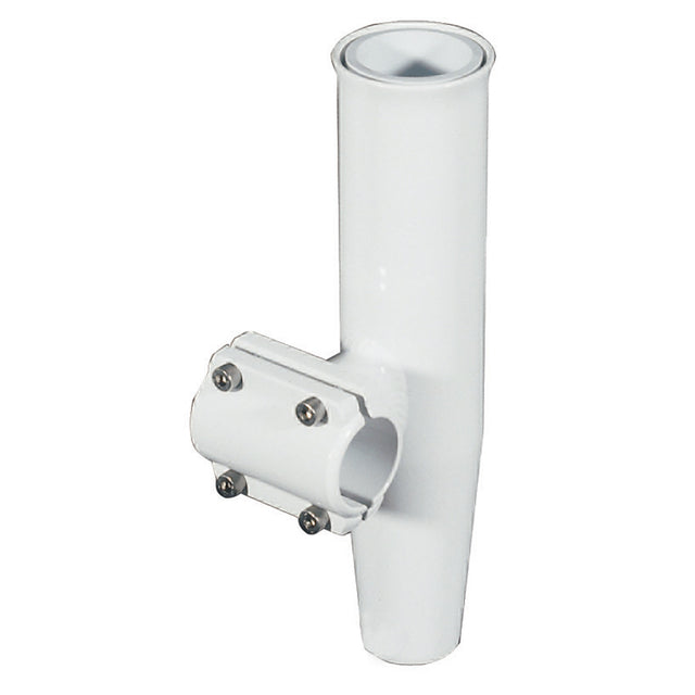 Lees ClampOn Rod Holder  White Aluminum  Horizontal Mount  Fits 1315 OD Pipe RA5202WH