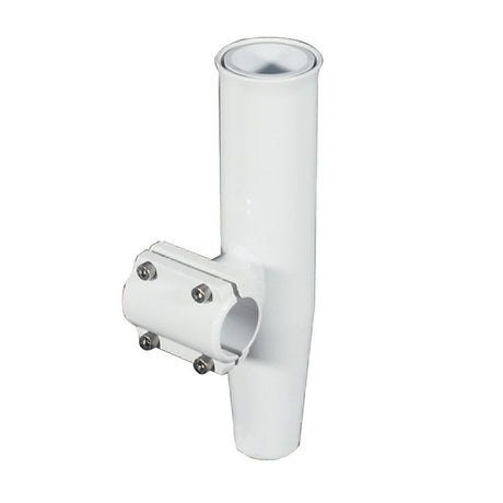 Lees ClampOn Rod Holder  White Aluminum  Horizontal Mount  Fits 1900 OD Pipe RA5204WH