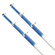 Tigress 15 Telescoping Fiberglass Outrigger Poles  118 OD  WhiteBlue  Pair 88200