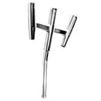 Tigress Triple Aluminum Kite Rod Holder  Bent Butt  Polished 88158