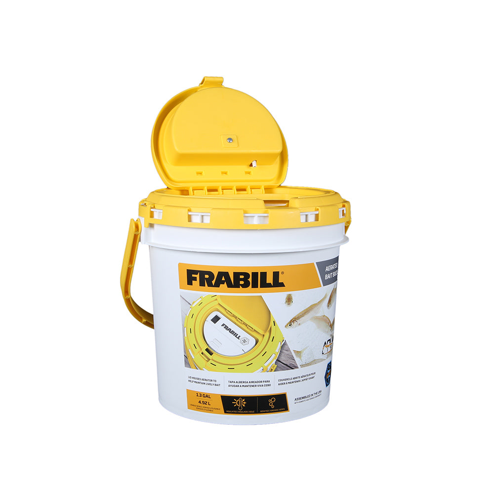 Frabill Dual Fish Bait Bucket wAerator BuiltIn PMC4825