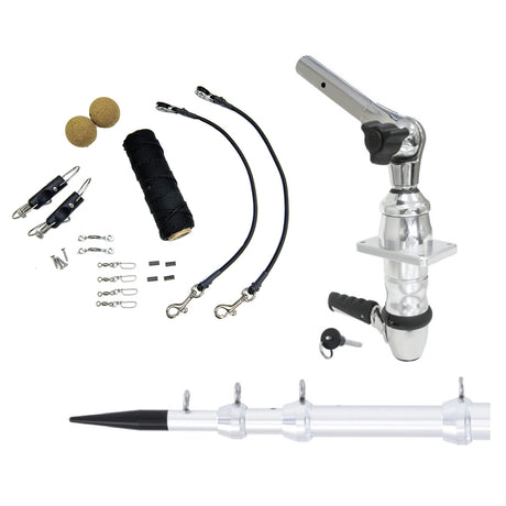 Tigress XD Top Mount System  15  Silver Outriggers Elite Rigging Kit 88824