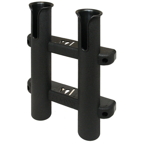 SeaDog Two Pole Side Mount Rod Storage Rack  Black 3250291