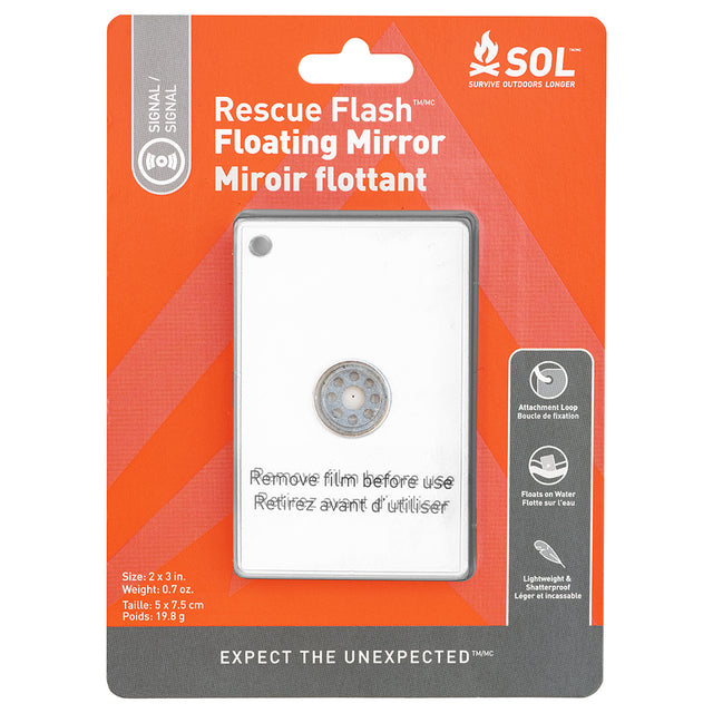 SOL Survive Outdoors Longer Rescue Flash Floating Mirror 01401004