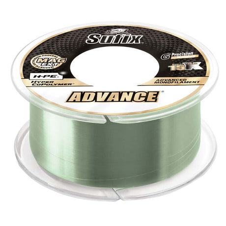 Sufix Advance Monofilament  20lb  LowVis Green  330 yds 604120G