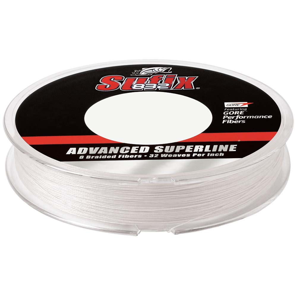 Sufix 832 Advanced Superline Braid  8lb  Ghost  300 yds 660108GH