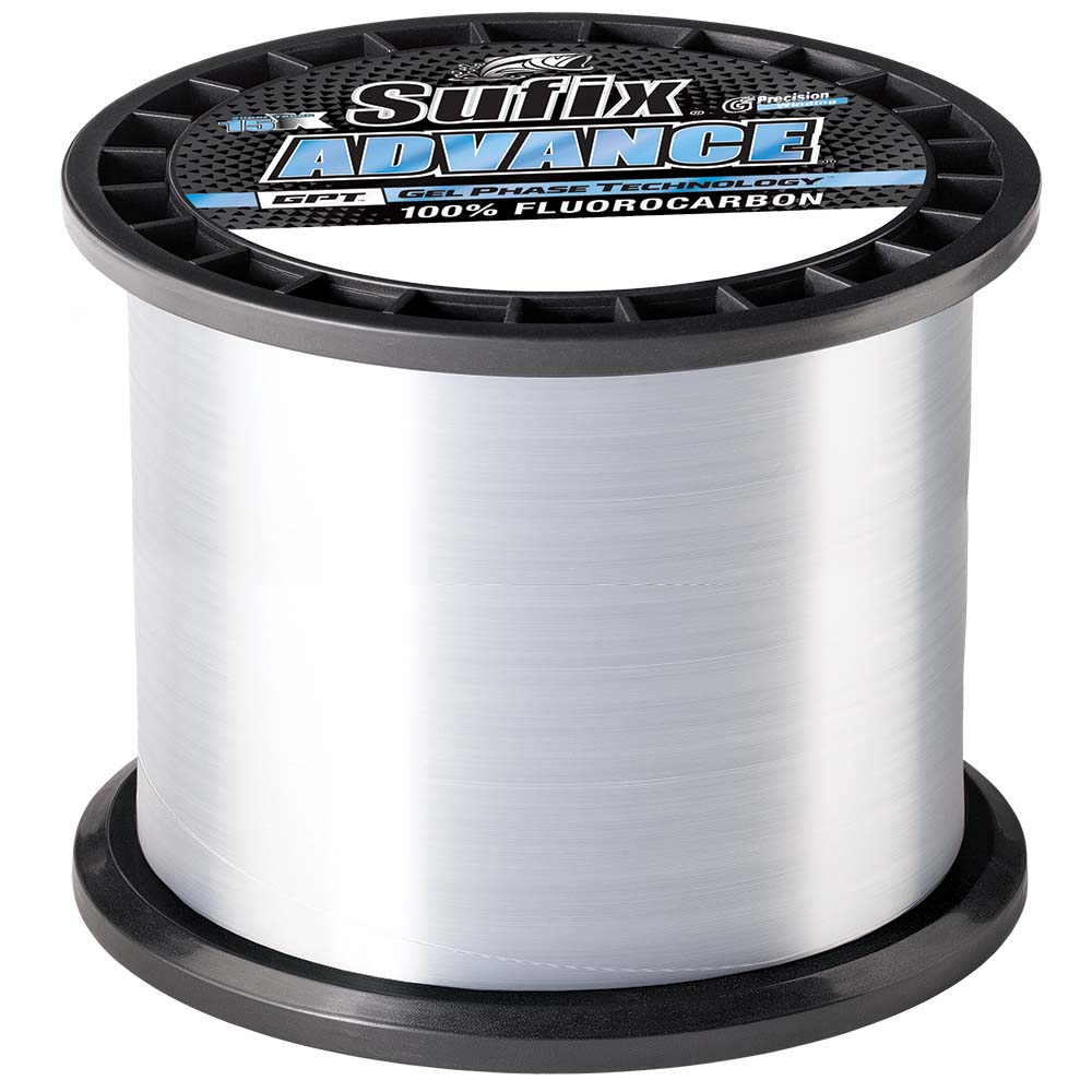 Sufix Advance Fluorocarbon  17lb  Clear  1200 yds 6791017C