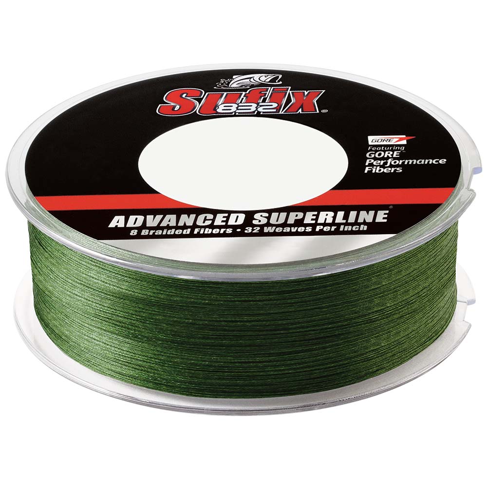 Sufix 832 Braid  40lb  LowVis Green  600 yds 660240G