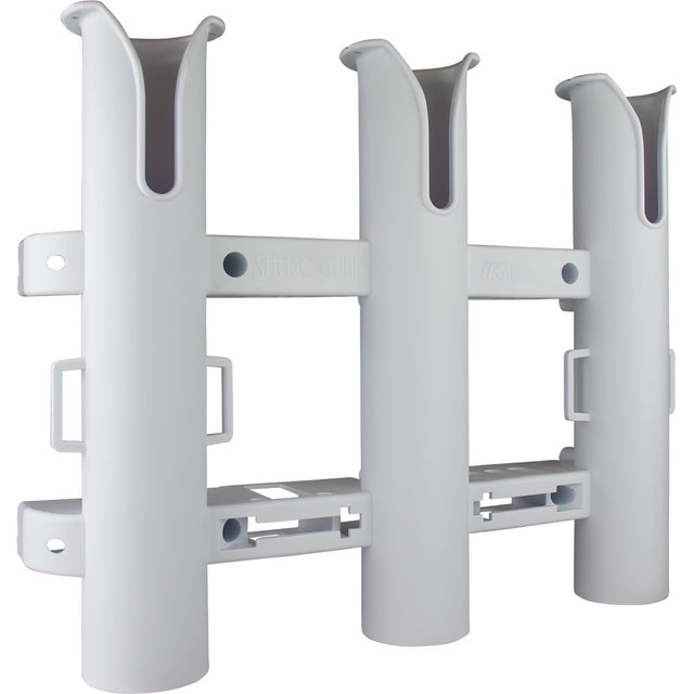 SeaDog Triple Threat Three Pole Rod Holder  White 3250321