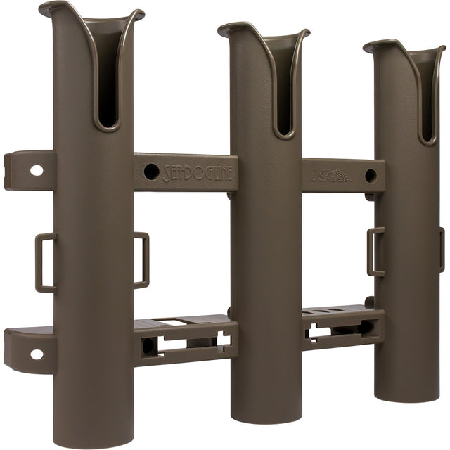 SeaDog Triple Threat Three Pole Rod Holder  Flat Dark Earth 3250341