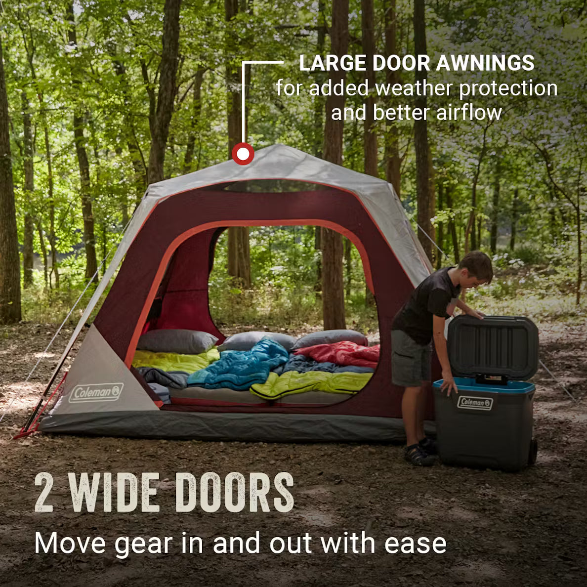 Coleman Skylodge 6-Person Instant Camping Tent - Blackberry [2207390]